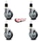 Service Caster 5'' Thermoplastic Rubber Swivel 1-7/8'' Expanding Stem Caster Set with Brake, 4PK SCC-EX20S514-TPRB-TLB-178-4 - alternate 3